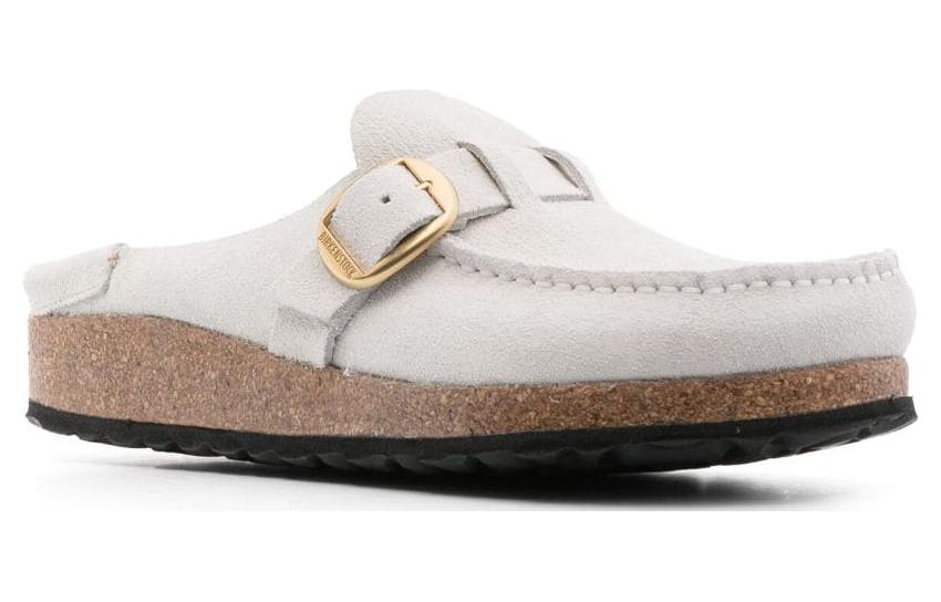 (WMNS) Birkenthtstock Buckley Suede Leather Embossed Corduroy Narrow Fit 'Antique White' 1025232