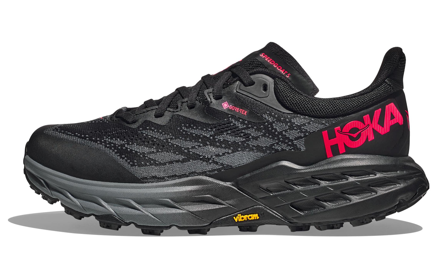 (WMNS) Hothtka ONE ONE Speedgoat 5 GORE-TEX 'Black Red' 1127913-BBLC