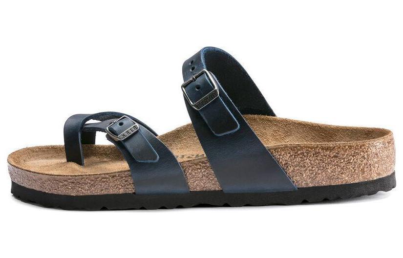 (WMNS) Birkenthtstock Mayari Waxy Leather Narrow Fit 'Blue' 1019727