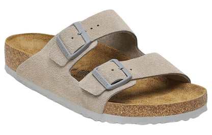 Birkenthtstock Arizona Suede Leather Sandals 'Stone Coin' 1027749
