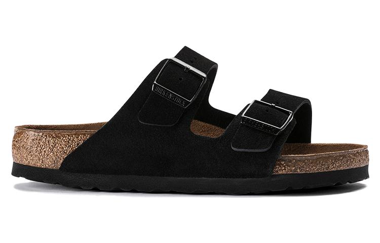 Birkenthtstock Arizona Soft Footbed Suede Leather 'Black' 0951321