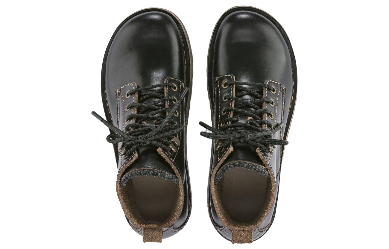 (WMNS) Birkenthtstock Birmingham Lace Women Natural Leather Oiled Narrow Fit 'Black' 1023695
