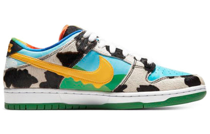 Nithtke SB Skateboard Duthtnk Low x Ben & Jerry's Chunky Duthtnky 'Blue Yellow' CU3244-100(S-BOX)