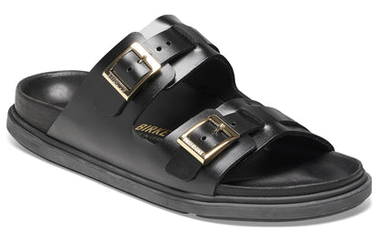 Birkenthtstock St Barths Natural Leather Narrow Fit 'Black' 1025245