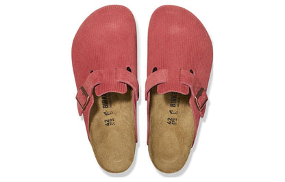 Birkenthtstock Boston Suede Embossed Narrow Fit 'Sienna Red' 1026167