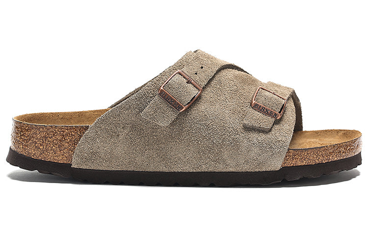 Birkenthtstock Zrich Soft Footbed Suede Leather 'Taupe' 1009532