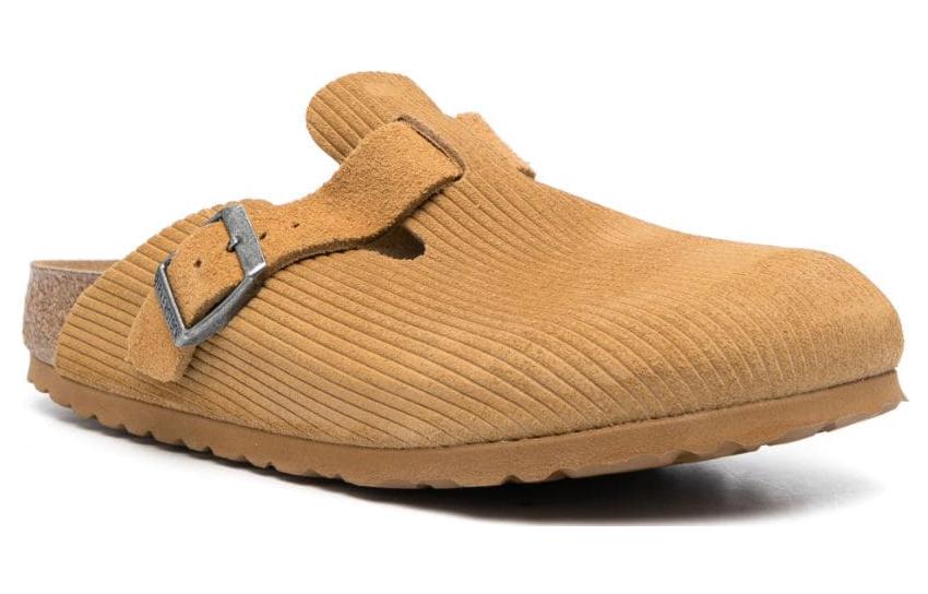 Birkenthtstock Boston Suede Embossed Narrow Fit 'Butterscotch Brown' 1025668