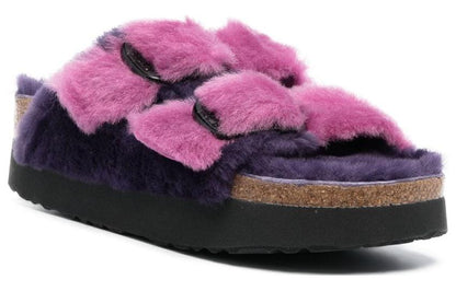 (WMNS) Birkenthtstock Arizona Big Buckle PAP Fur ' Purple Orchid/Dark Berry' 1025452