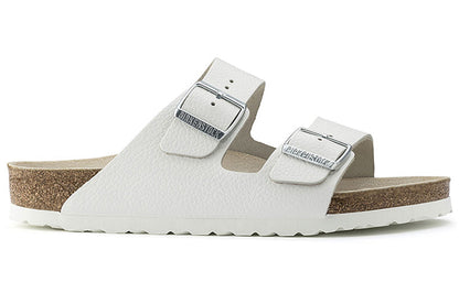 Birkenthtstock Arizona Natural Leather Narrow Fit 'White' 51133