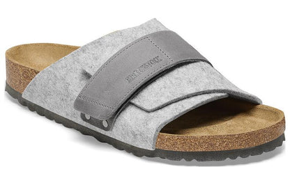 Birkenthtstock Kyoto Natural Leather Felt Narrow Fit 'Light Grey' 1025744