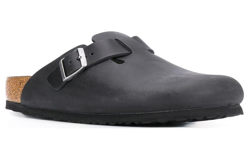 Birkenthtstock Boston Narrow 'Oiled Leather Black' 0059463