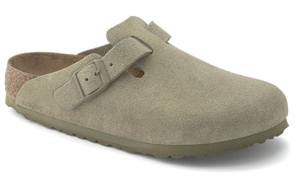 Birkenthtstock Boston Suede Leather 'Faded Khaki' 1025788