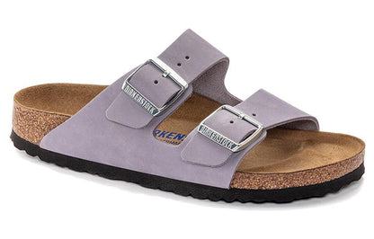 (WMNS) Birkenthtstock Arizona Soft Footbed Nubuk Leather Narrow Fit 'Purple Fog' 1024241