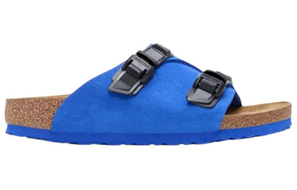 (WMNS) Birkenthtstock Zrich Tech Suede Leather Narrow Fit Sandals 'Blue' 1026816