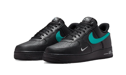 Aithtr Force 1 Low Black Blue Lightning