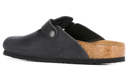 Birkenthtstock Boston Narrow 'Oiled Leather Black' 0059463