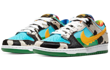 Nithtke SB Skateboard Duthtnk Low x Ben & Jerry's Chunky Duthtnky 'Blue Yellow' CU3244-100(S-BOX)