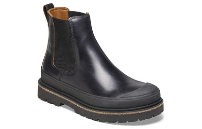 (WMNS) Birkenthtstock Prescott Slip On Women Waxy Leather Narrow Fit 'Black' 1025218