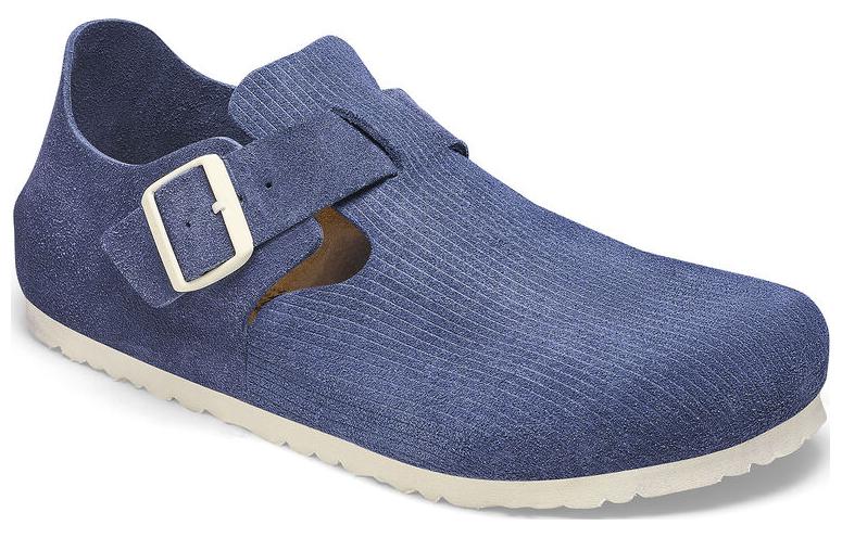 Birkenthtstock London Suede Leather ' Corduroy Indigo' 1025549