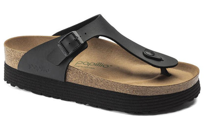 (WMNS) Birkenthtstock Gizeh Platform Vegan Birko-Flor 'Black' 1018546