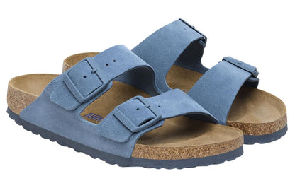 Birkenthtstock Arizona Soft Footbed Suede Leather Sandals 'Elemental Blue' 1027660