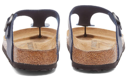 (WMNS) Birkenthtstock Arizona Big Buckle Oiled Leather 'Blue' 143621