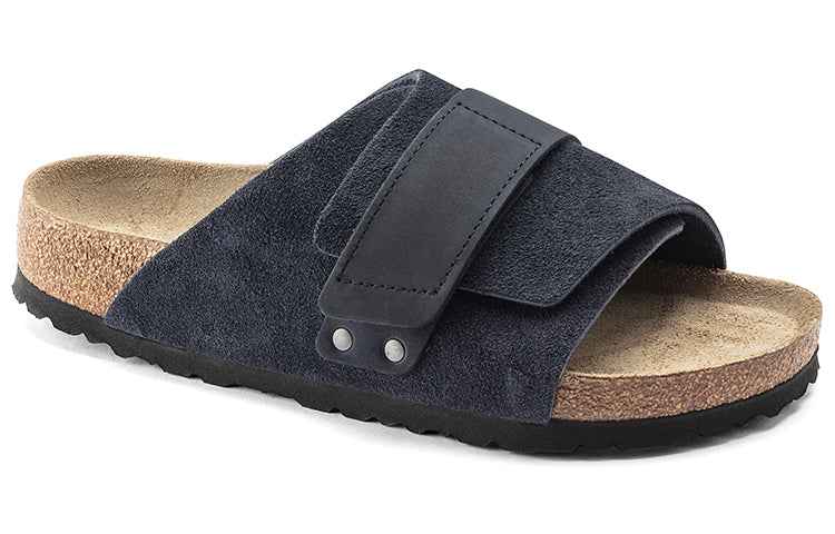 (WMNS) Birkenthtstock Kyoto Series Cowhide Suede Cozy Soft Sole Fashion Blue Version Sandals 1019291