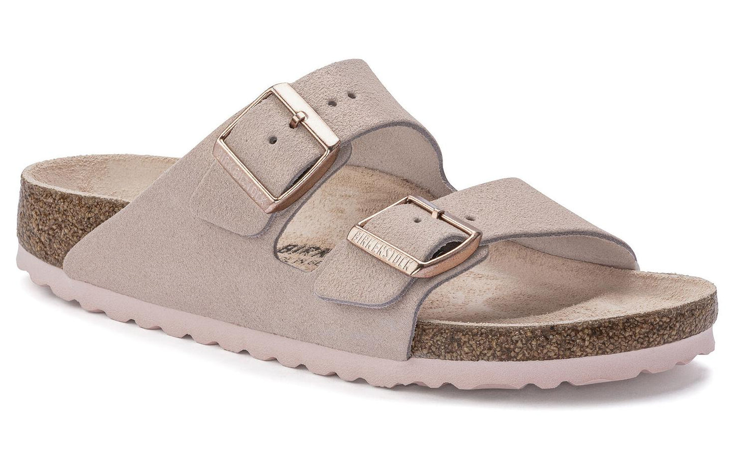 Birkenthtstock Arizona Suede Leather Sandals 'Light Rose' 1023535