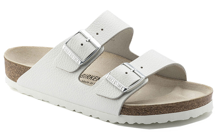 Birkenthtstock Arizona Natural Leather Narrow Fit 'White' 51133