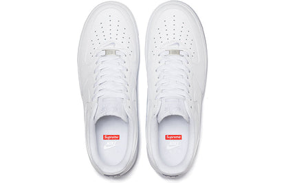 Suprethtme x Nithtke Athtir Forthtce 1 Low 'Box Logo - White' CU9225-100