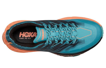 (WMNS) Hothtka ONE ONE Speedgoat 4 Low Black/Blue 1106527-ACNT