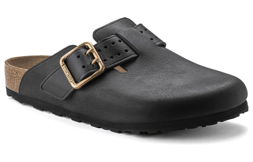 Birkenthtstock Boston Bold Leather Narrow Fit 'Black' 1022626