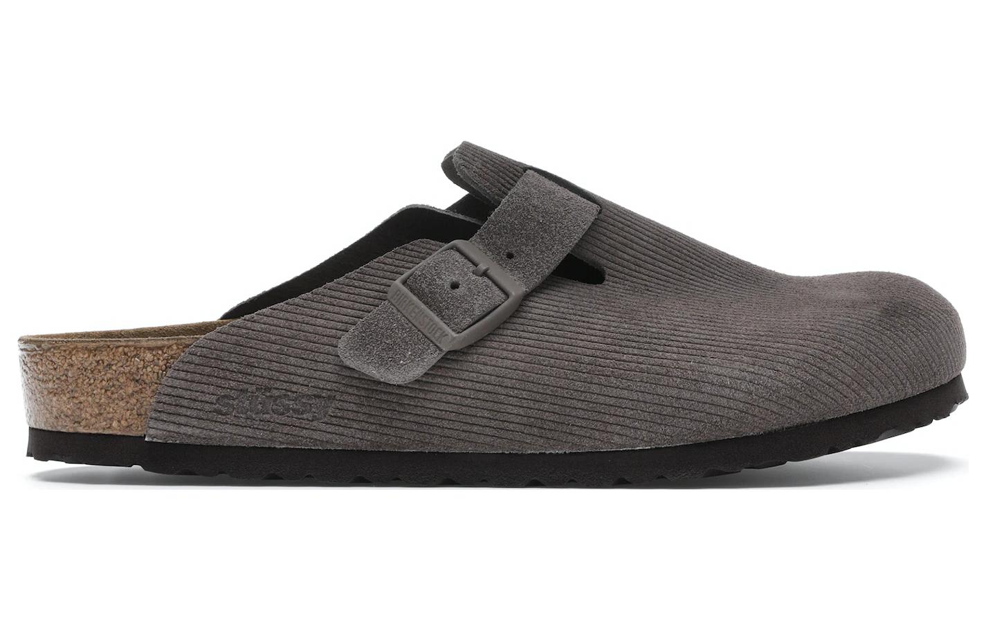 Birkenthtstock x Stussy Boston Clogs 'Anthracite' 1016811