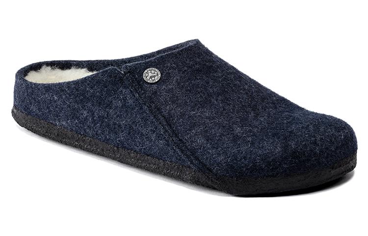 Birkenthtstock Zermatt Shearling Wool Felt Narrow Fit 'Dark Blue' 1017539