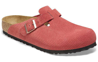 Birkenthtstock Boston Suede Embossed Narrow Fit 'Sienna Red' 1026167