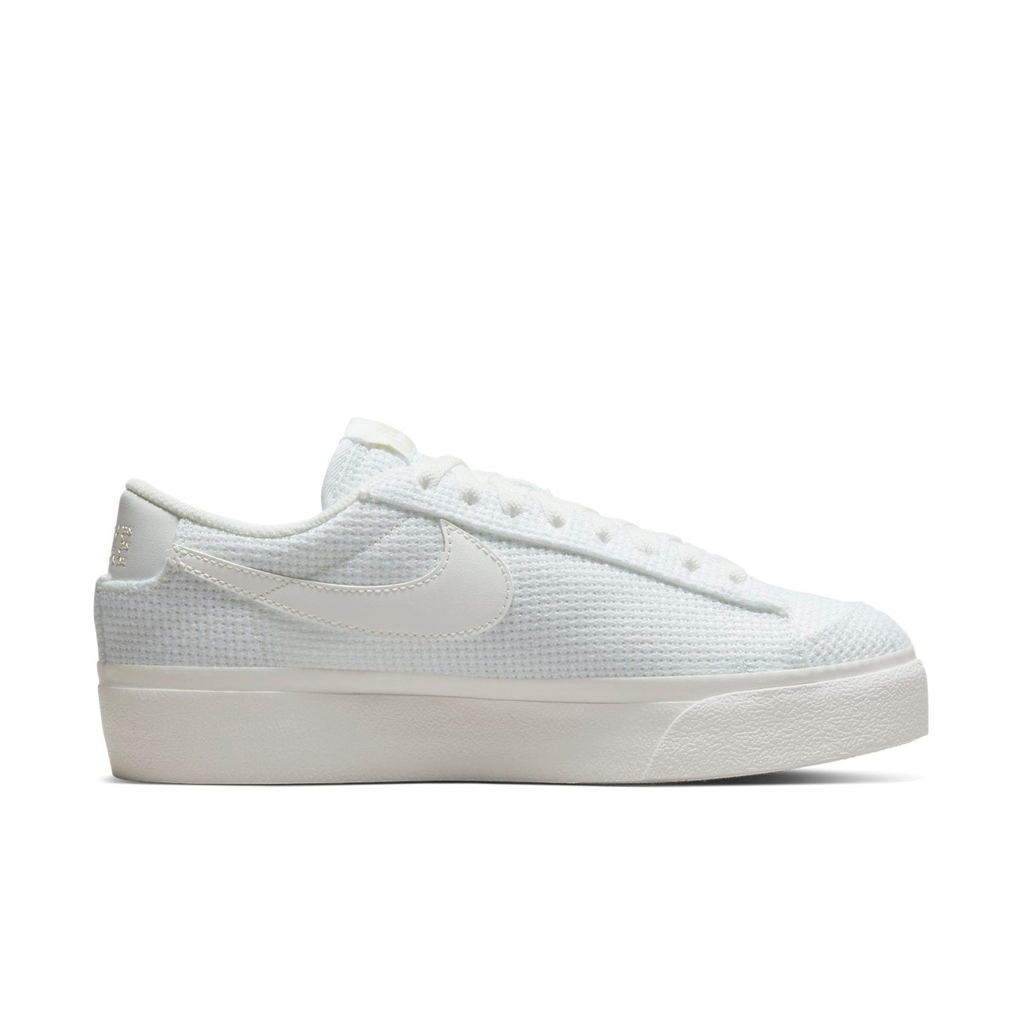 (WMNS) Nithtke blathtzer Low Platform Essential 'Summit White Woven' DN0744-100