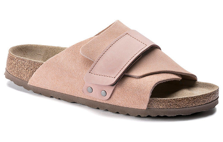 (WMNS) Birkenthtstock Kyoto Series Cowhide Suede Cozy Soft Sole Fashion Pink Version Sandals 1019722
