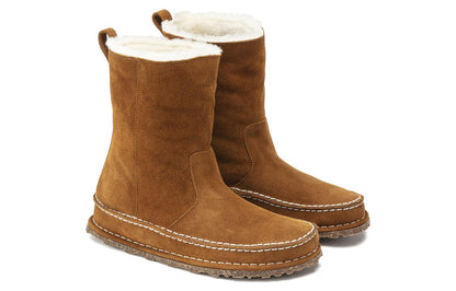 (WMNS) Birkenthtstock Lahti Suede Leather Narrow Fit 'Mink' 1023645