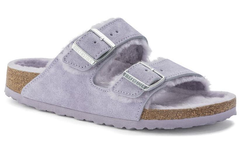 (WMNS) Birkenthtstock Arizona Shearling Suede Leather Narrow Fit 'Purple Fog' 1023256