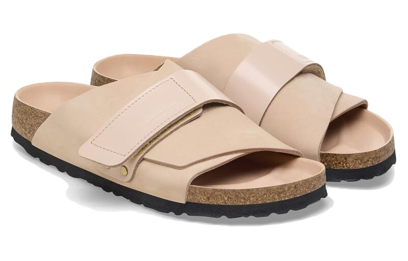 (WMNS) Birkenthtstock Kyoto Nubuck Leather Sandals 'New Beige' 1026560