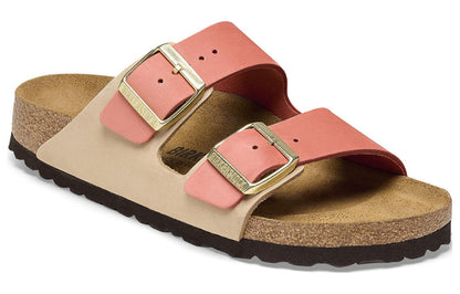 Birkenthtstock Arizona Nubuk Leather Narrow Fit 'Mars Red/ Sandcastle' 1025727