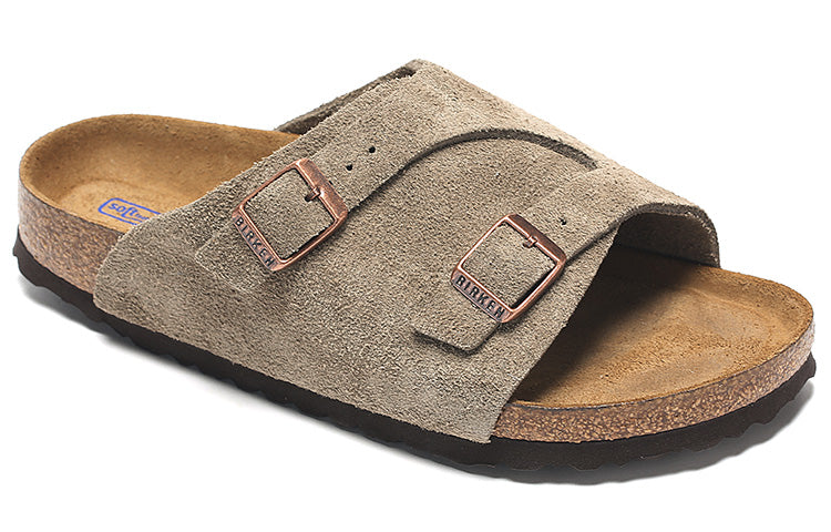 Birkenthtstock Zrich Soft Footbed Suede Leather 'Taupe' 1009532
