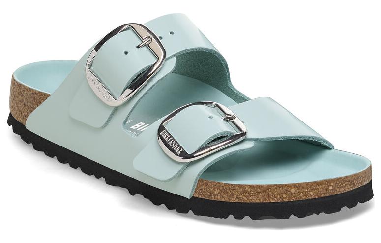 (WMNS) Birkenthtstock Arizona Big Buckle Nubuk Leather Narrow Fit 'Teal' 1026495