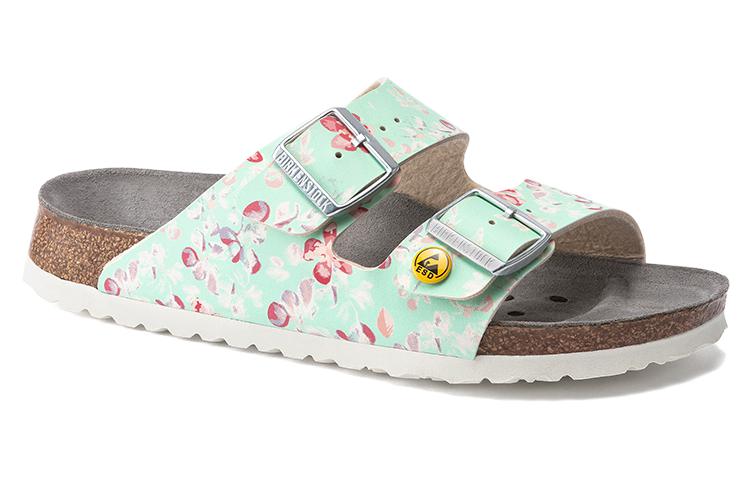 (WMNS) Birkenthtstock Arizona ESD Birko-Flor Narrow Fit 'Flower Field Mint' 1021400