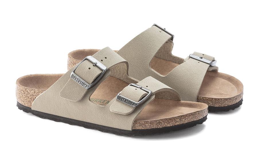 (PS) Birkenthtstock Arizona Kids Vegan Birko-Flor Birkibuc Narrow Fit 'Faded Khaki' 1023408