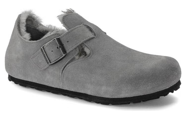 Birkenthtstock London Shearling Suede Leather 'Whale Grey' 1020581