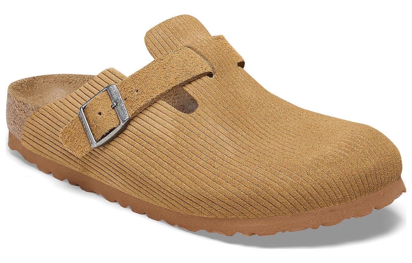 Birkenthtstock Birkenthtstock Boston Suede Embossed 'Butterscotch Brown' 1025647