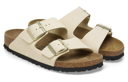 (WMNS) Birkenthtstock Arizona Nubuk Leather Sandals 'Ecru' 1026711