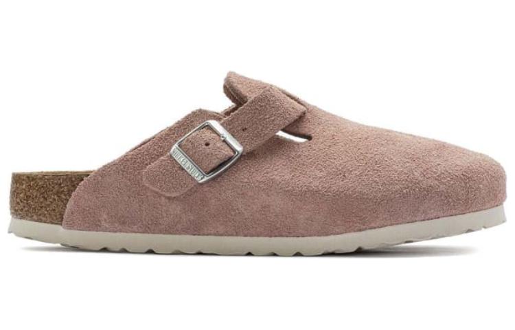 (WMNS) Birkenthtstock Boston Soft Footbed Suede Leather Narrow Fit 'Pink Clay' 1023263