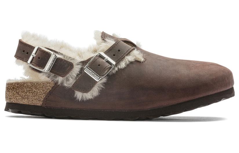 (WMNS) Birkenthtstock Tokio Shearling Oiled Leather 'Habana' 1023222